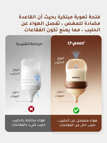 مقارنة نظام التهوية السفلي في رضّاعة Thyseed بالرضّاعة التقليدية
